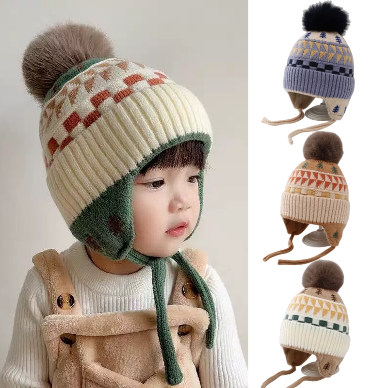 Infant Beanie Hat With Ears - حماية الأذن قبعة صغيرة للأطفال مع