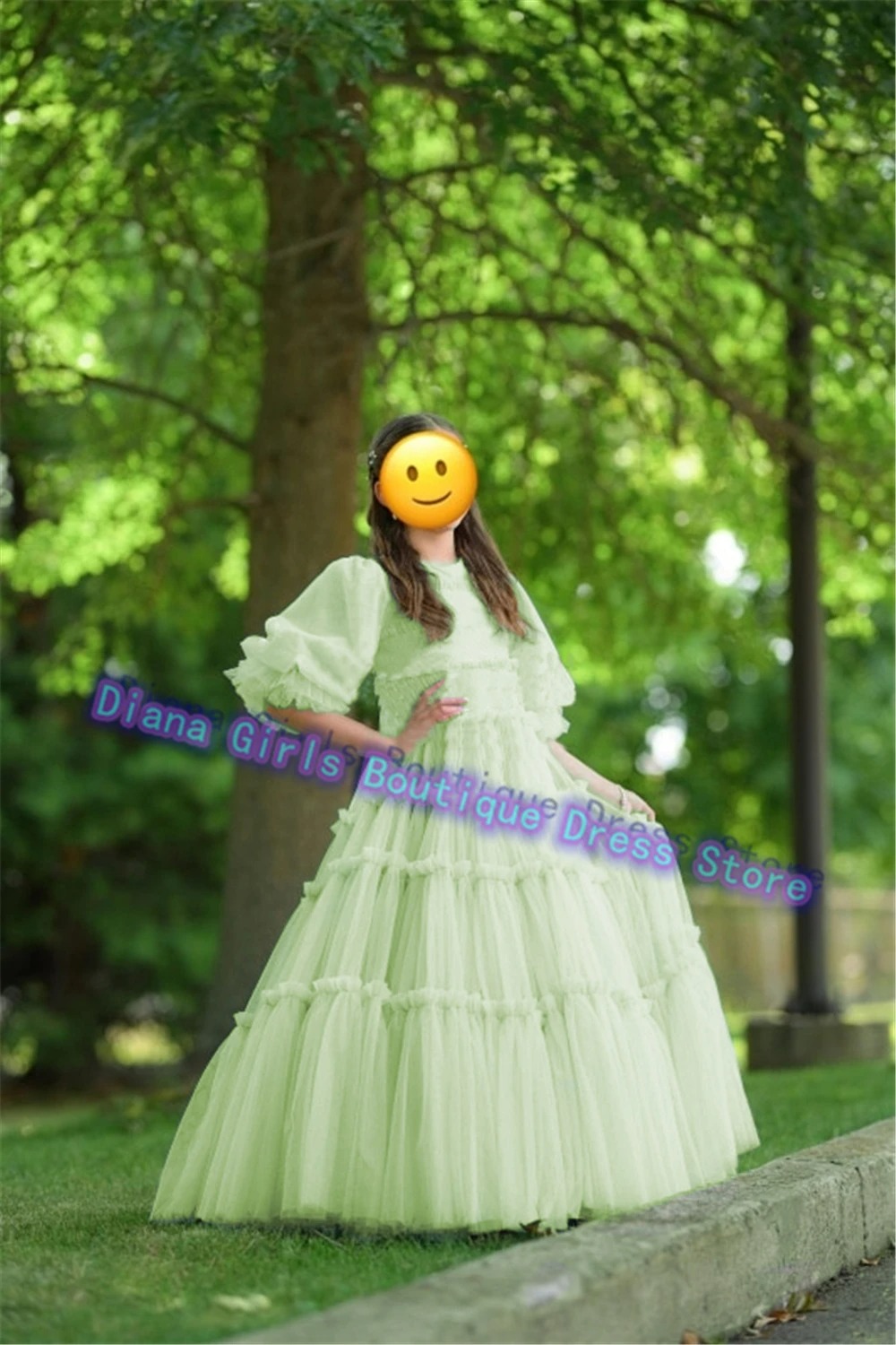 Toddler Girl Tulle Party Dress - فستان فتاة الزهور الأنيق عالي الجودة