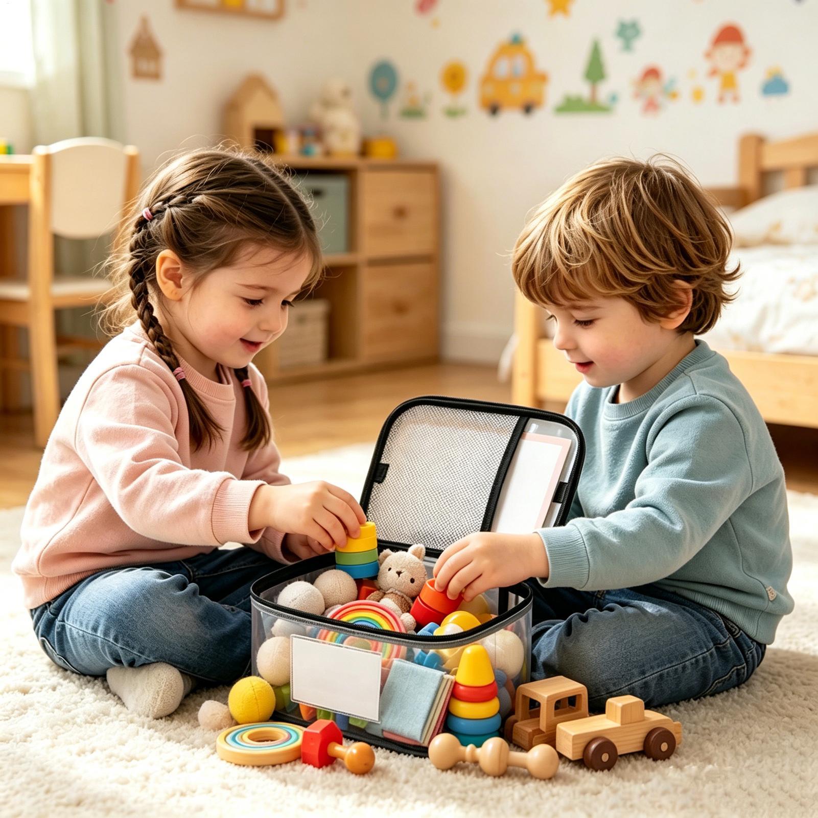 أكياس تخزين ألعاب شفافة، 6 قطع - مراجعة Nursery وسعره