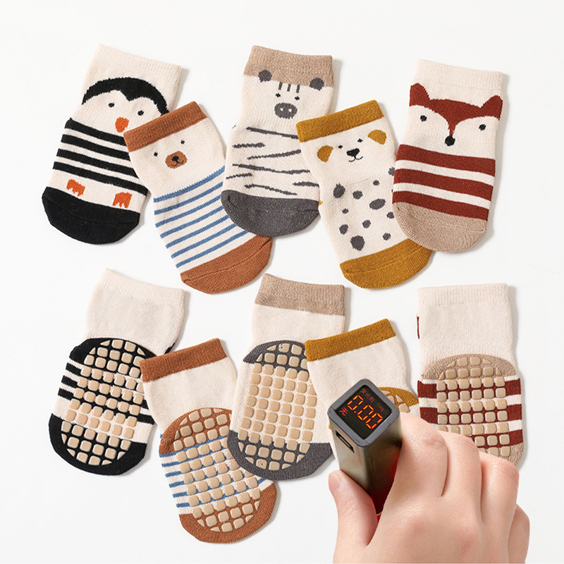 أزياء الطفل الطابق الجوارب لطي - مراجعة Unisex Baby Socks Non Slip وسعره