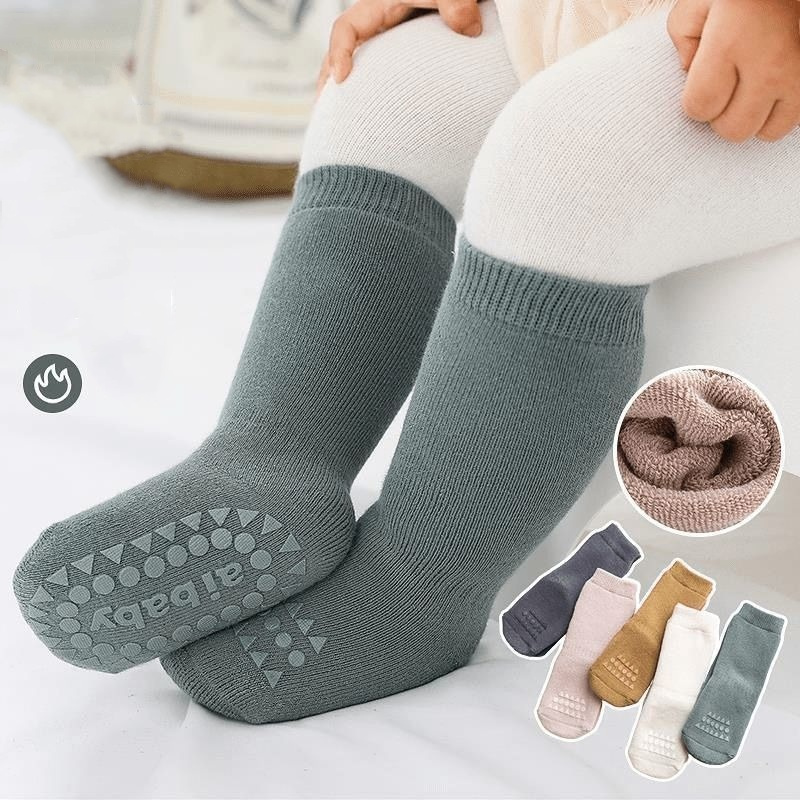 سميكة الاطفال جوارب يمكن السير - مراجعة Unisex Baby Socks Non Slip وسعره