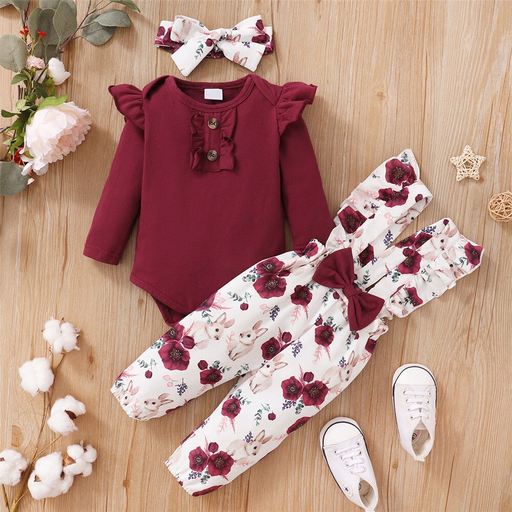 طقم ملابس بناتي لحديثي الولادة - مراجعة Newborn Baby Girl Romper Floral وسعره