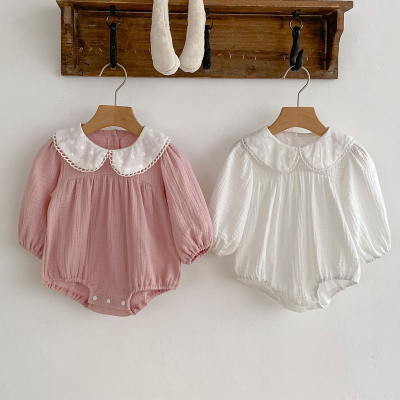 رومبير قطعة واحدة مع ياقة من ا - مراجعة Newborn Baby Girl Romper Floral وسعره