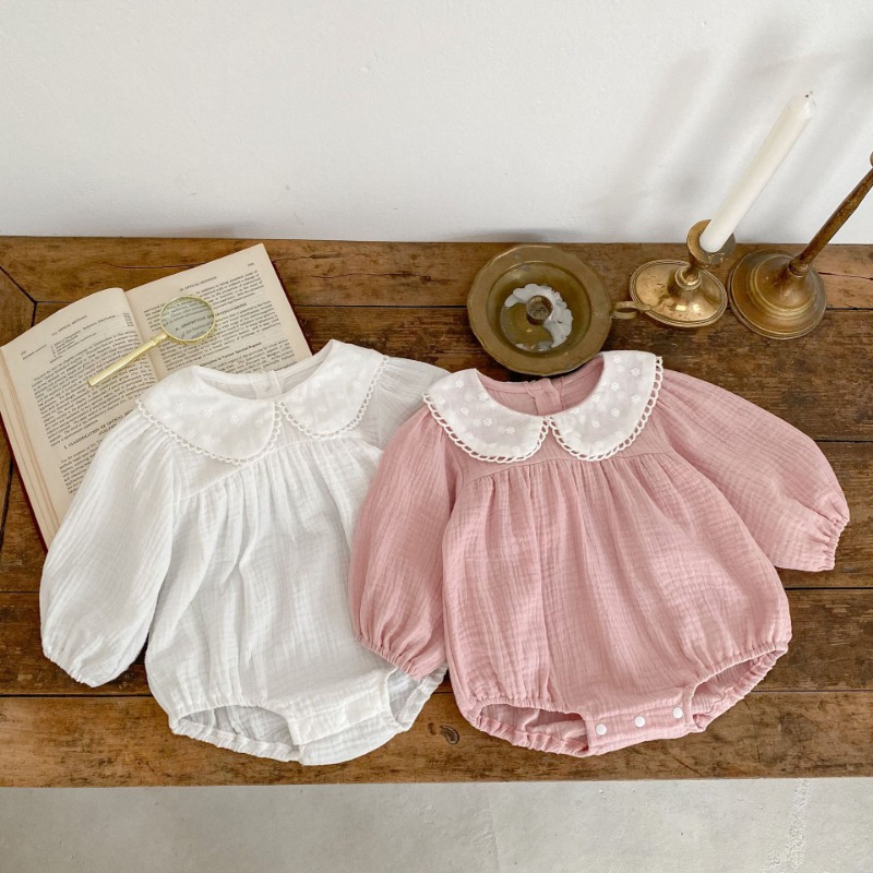 رومبير قطعة واحدة مع ياقة من ا - مراجعة Newborn Baby Girl Romper Floral وسعره