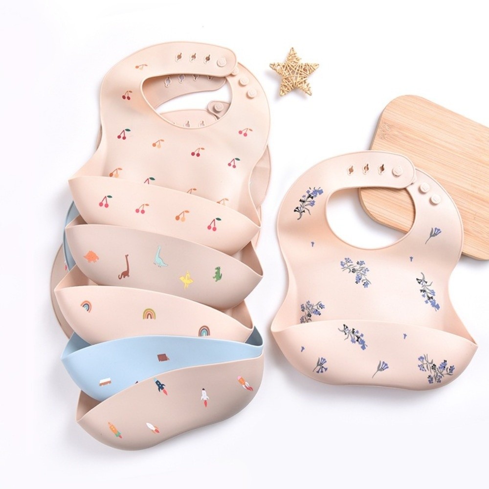 مريلة أطفال جديدة من السيليكون - مراجعة Waterproof Baby Bibs Silicone وسعره