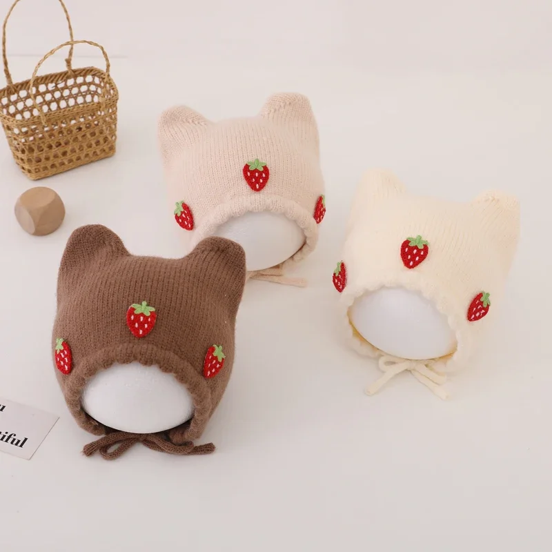 جديد الخريف الشتاء طفلة قبعة ل - مراجعة Infant Beanie Hat With Ears وسعره