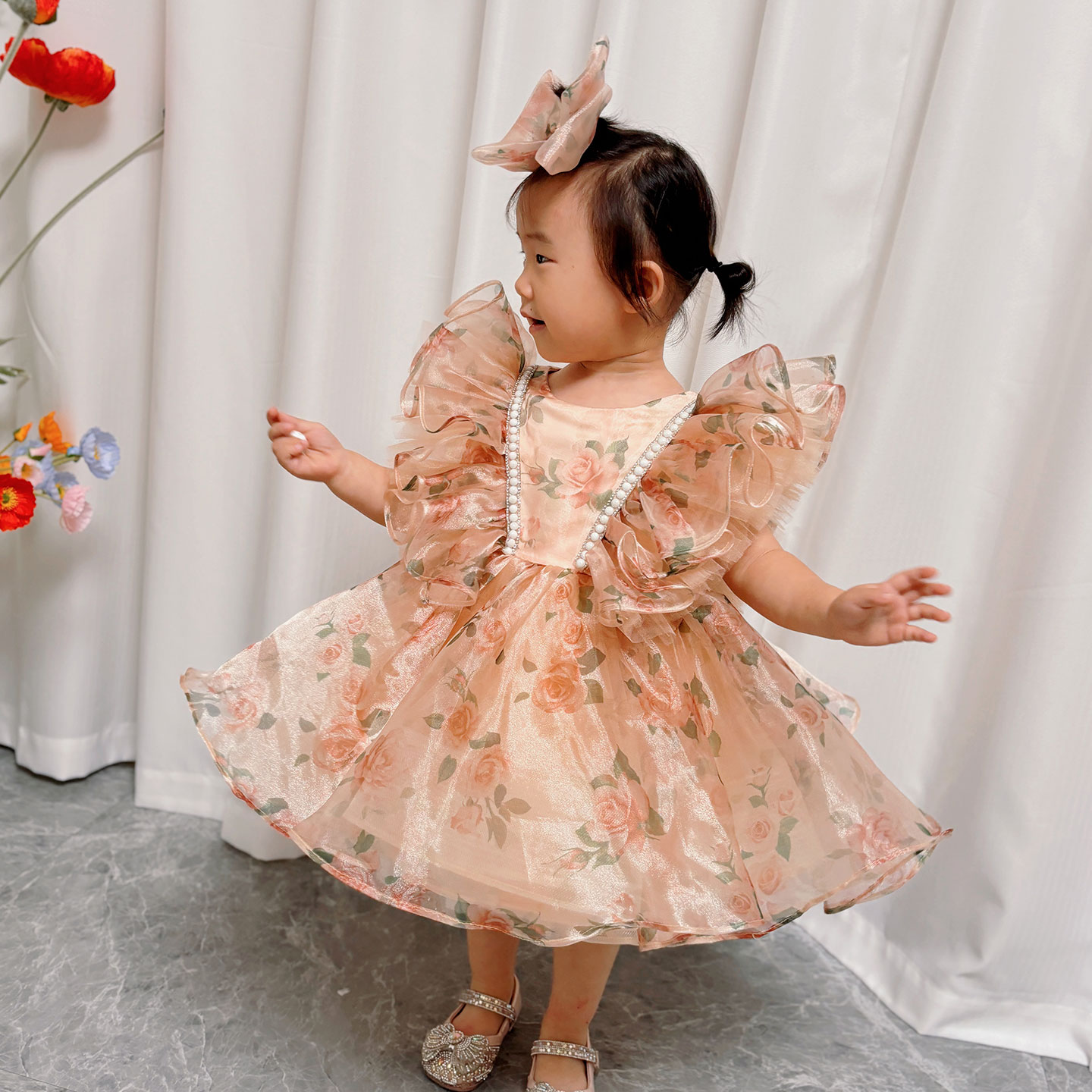 حالمة نذر J225 فستان فتاة الشم - مراجعة Toddler Girl Tulle Party Dress وسعره