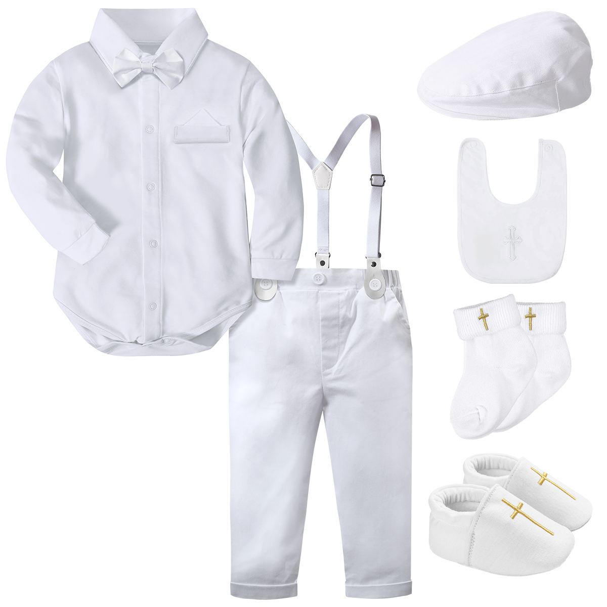 زي تعميد طفل رضيع ، بدلة تعميد - مراجعة Baby Boy Suit Set Baptism وسعره